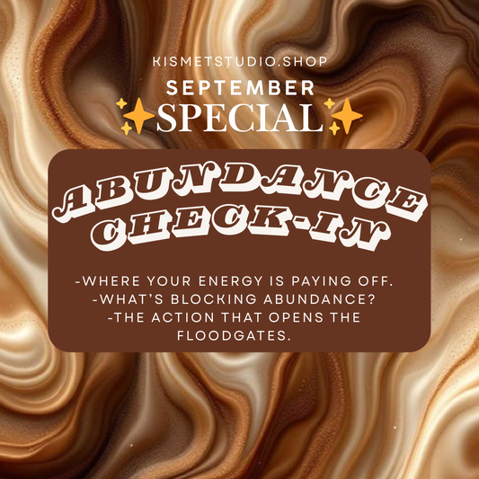 ✨ ABUNDANCE CHECK IN ✨